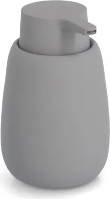 Zdjęcie produktu dla ZELLER Ceramiczny dozownik mydła szary 8,8 x 8,8 x 13,7 cm