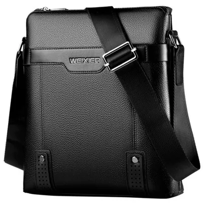 Zdjęcie produktu dla Męska torba Crossbody WEIXIER - Czarny KP14921