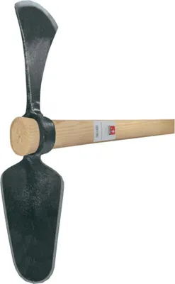 Produktbild von IDEAL 667-00001 Wiedehopfhacke oval, mit 105cm Stiel, schwarz/natur
