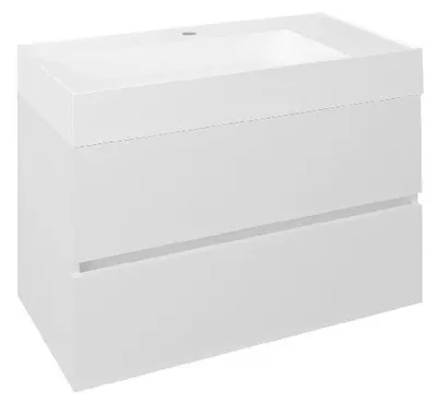 Obrázek produktu pro Sapho Odetta - Umyvadlová skříňka 820x500x435 mm, 2 zásuvky, lesklá bílá DT085-3030