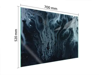 Produktbild von Glasschutzplatte Für Herd 70X52 Marmor