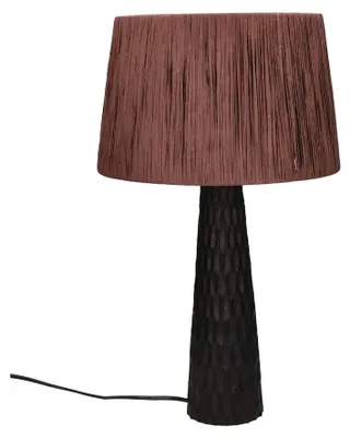 Produktbild von Pomax Agnès Tischlampe, Schwarz, Ø 30 x H 50 cm