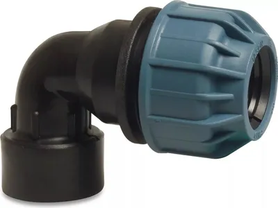 Image de Coude Jason 90° PP 25mm x 3/4" FW 10 Bar