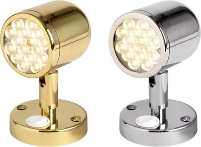 Image de Lampe orientable avec interrupteur, acier VA poli, 1 pièce