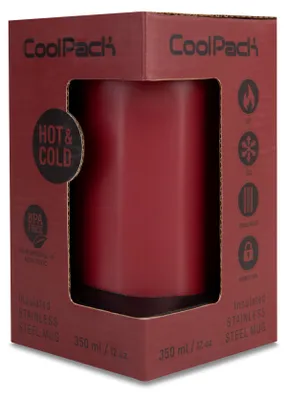 Productafbeelding van Isolatiebeker 350 ml, Coolpack, koffiemok, bordeauxrood