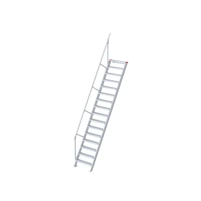 Produktbild von Euroline 510 Treppe 60° 1000mm Stufenbreite 16 Stufen Alu gerieft