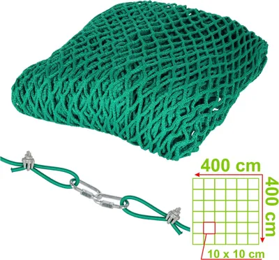 Produktbild von AVERDE Futtersparnetz Heunetz 4,0 x 4,0 m, HD, 10 cm Maschenweite