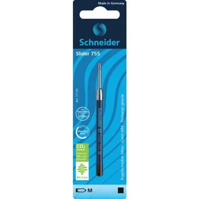 Produktbild von Schneider Kugelschreiber Mine Slider 755 M blau, Blisterkarte mit 1 Stück