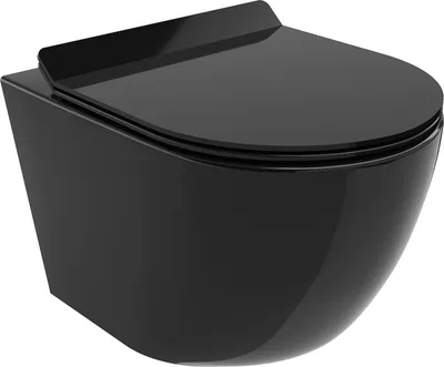 Obrázek produktu pro Mexen Lena WC mísa Rimless s pomalu padající deskou slim, duroplast, Černá - 30224070