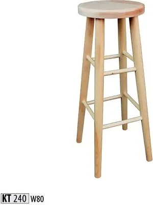 Image de Tabouret rond Tabouret en bois massif Tabouret de pied Chaise Tabouret de bar