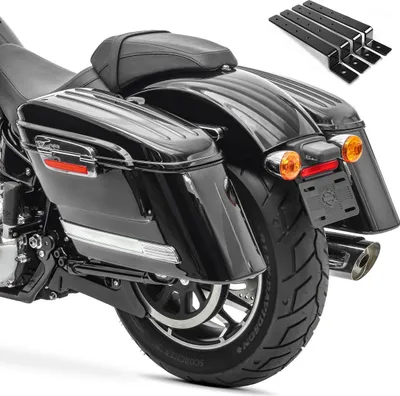 Produktbild von Motorrad Koffer für Chopper Bagger mit Haltesatz Satteltaschen # SC6