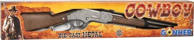 Produktbild von Metallische Cowboy-Pistole, 8 Patronen, Marke Gonher