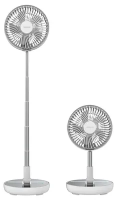 Produktbild von Cecotec 08224, Haushalts-Lamellenlüfter, Weiß, Flur, 20 cm, Tasten, Akku
