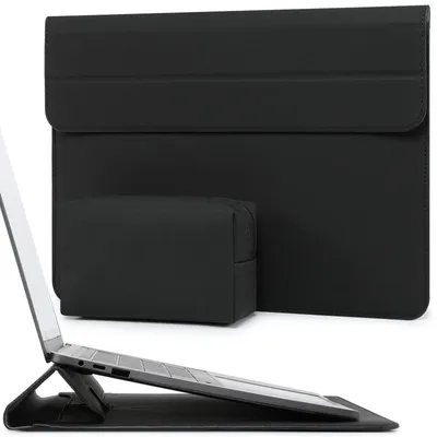 Productafbeelding van Solidchoice - Laptop Sleeve met Standfunctie voor 13.3-14 Inch Laptops