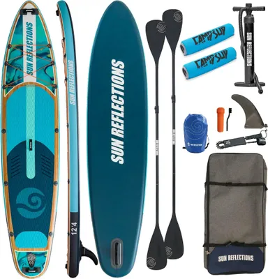 Produktbild von Aufblasbares SUP-Board Sun Reflections Multi 12'4" Minicombo + 2x Boje für Paddel