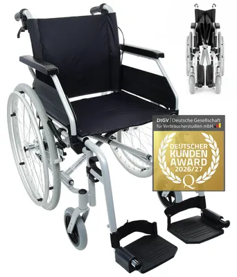Produktbild von Rollstuhl Primus MS 2.0 - Transportrollstuhl von Bescomedical - Sitzbreite 40 cm - mit Trommelbremse