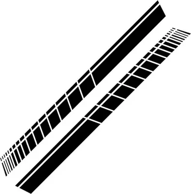 Produktbild von 2Pcs / Set Racing Stripes Auto-Styling Fahrzeugkarosserie Seitenaufkleber Aufkleber Dekoration