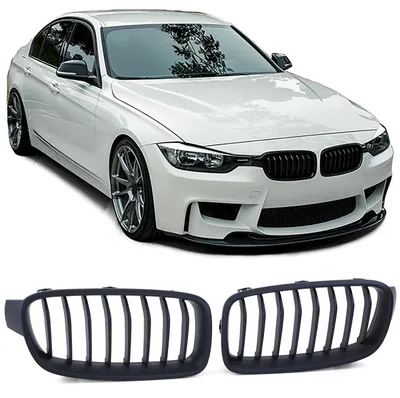 Kühlergrill Grill Performance SCHWARZ MATT für BMW 3er F30 F31 ab 2011-2019 – Produktansicht