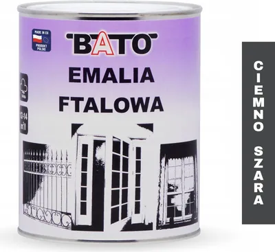 Zdjęcie produktu dla Emalia Ftalowa Szara Ciemna 0,8L