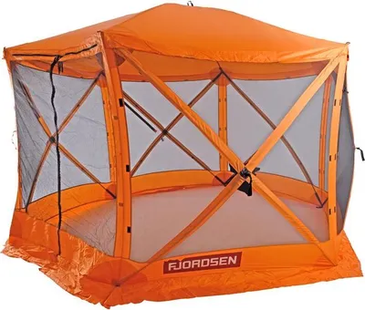 Produktbild von Faltpavillon Popup Pavillon Fjordsen Gartenpavillon Gartenzelt 6-Eck Orange