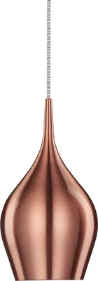 Immagine prodotto di Lampada a sospensione vibrante a 1 luce color rame Ø12 cm E14