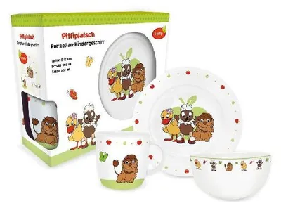 Produktbild von Trötsch Pittiplatsch und Freunde Geschirrset aus Porzellan