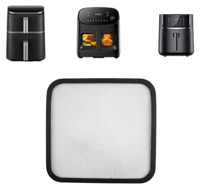 Spritzschutz für Airfryer, 22x21x0,5 cm, Edelstahl