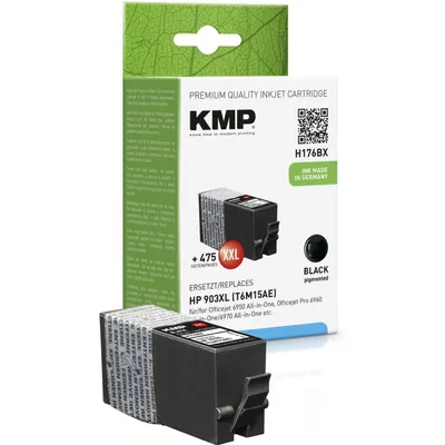 Produktbild von KMP H176BX Tintenpatrone schwarz kompatibel mit HP T6M15AE 903XXL