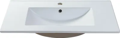 Produktbild von Einbauwaschbecken rechteckig - 101 x 46,5 cm - Keramik - Weiß - MOTIAC