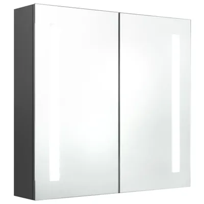 Obrázek produktu pro vidaXL LED zrcadlová skříňka do koupelny šedá 62x14x60 cm