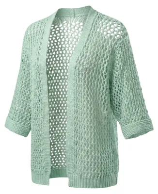 Produktbild von Cardigan OriginalYou Strickjacke Häkelmuster Sommerjacke 40 42 44 für Damen