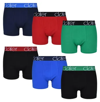 Produktbild von Herren-Boxershorts 6er-Pack Baumwolle Bequeme Unterwäsche mit Formeffekt Größe L