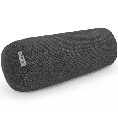 Produktbild von Herlag Kissenrolle LUXE 40x15 cm – kompakte Nackenrolle, Knierolle & Reisekissen, Anthrazit