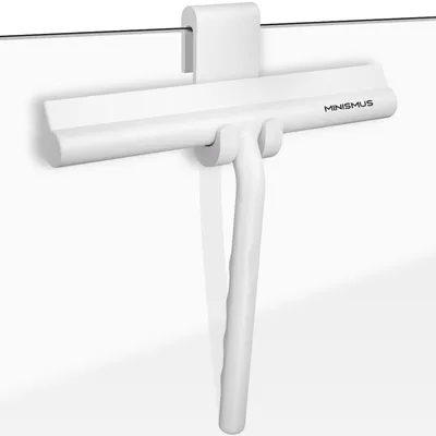 Immagine prodotto di Tergivetro per doccia - Tergicristallo in silicone - Bianco - Con gancio per appenderlo