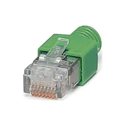 Produktbild von Phoenix Contact RJ45-Stecker, geschirmt, Knickschutztülle, grau, Geradeauskabel 2744856