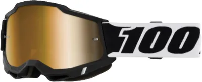 Zdjęcie produktu dla Okulary motocrossowe 100% Accuri 2, czarny/biały/złoty