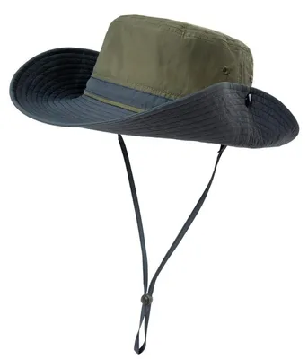 Produktbild von Herren Sonnenhut UV-Schutz Fischerhut Bucket Safari Faltbar Wanderhut Uni Sommerhut Armygrün M