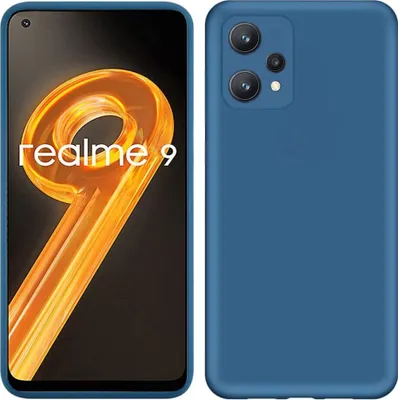 Produktbild von OPPO Realme 9 Pro+ 5G Hülle, Flüssig Silikon Weich Gummi Schutzhülle für OPPO Realme 9 4G / Realme 9 Pro+ 5G Blau