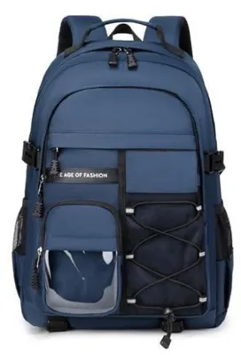 Produktbild von Schulrucksack Teenager Jungen Mädchen Laptop Rucksack Blau Wasserdicht Ergonomisch