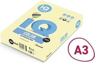 Obrázek produktu pro Barevný papír IQ Color A3 - YE23, žlutý, 160 g/m2, 250 listů