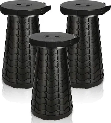 Produktbild von Famanu Tragbare Faltbare Hocker - Höhenverstellbar, 150 kg Tragkraft