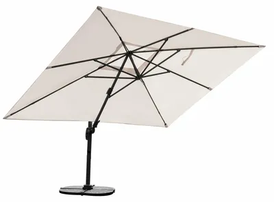 Produktbild von Sonnenschirm 3m x 4m, Aluminium; UV-Schutz; inkl. Regencover