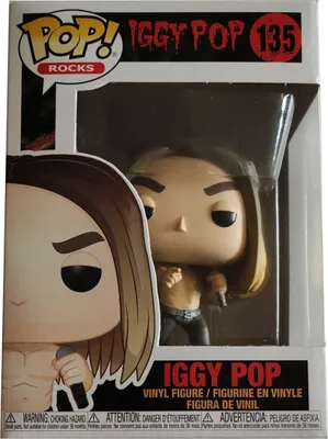 Obrázek produktu pro Funko POP! rocks 135 Iggy Pop vinylová figurka bobblehead sběratelská figurka 10 cm