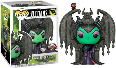 Obrázok produktu pre Figúrka Funko POP Disney Deluxe Villains 784 Maleficent on Throne diamond Special Edition Brokatowa