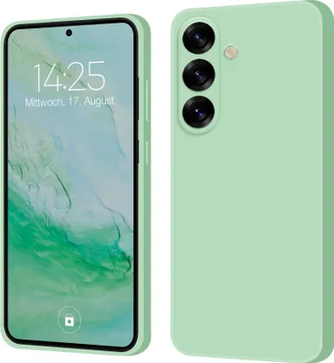 A product shot of a phone case, shown from two angles.