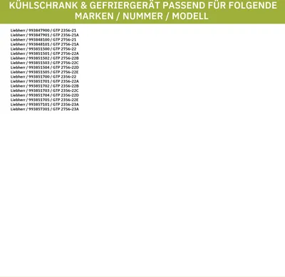 Produktbild von Gefriertablett LIEBHERR 7431419 Gefriergutablage für Gefriertruhe