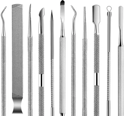 Productafbeelding van Professionele set van 6 roestvrijstalen nagelknippers voor ingegroeide nagels