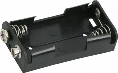Produktbild von 10x Batteriehalter AA auf 9V - Für 2 AA-Batterien - Mit 9V-Clip-Anschluss - 10 Stück - Schwarz - 10 Stück [05342]
