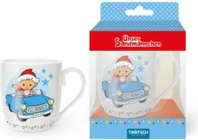 Produktbild von TRÖTSCH - Unser Sandmännchen Kindertasse Geschenktasse aus Porzellan Sandmännchen im Auto