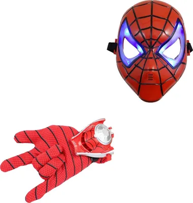 Produktbild von Spiderman-Handschuh mit Abschussvorrichtung und LED-Maske